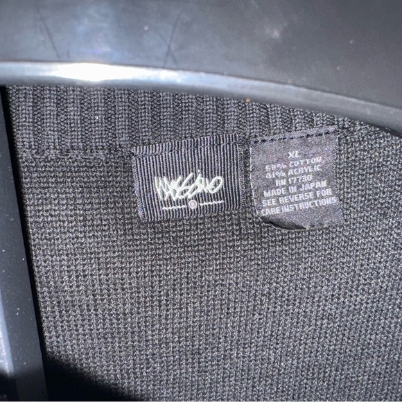 Massimo Black Asymmetrical Zip Up Cardigan Size XL - Picture 3 of 4